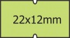 Cenov� etikety Cola-Ply 22x12 / 1250ks zelen�