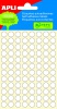 APLI - Etikety kulat� b�l� 8mm/ 288ks