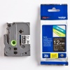 P�ska Brother TZE-335 12mm/ 8m b�l� na �ern�/ kompatibil.