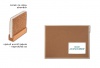 Korkov� n�st�nka 90x60cm, siln� d�ev.r�m