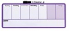 Rozvrh hodin magnetick� 140x360mm-REXEL"Joy"